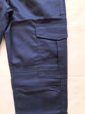 Royal Blue Cotton Cargo Trouser