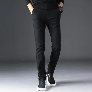 Black Cotton Chinos Pant