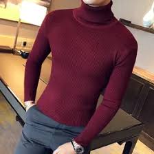 Maroon Full Sleeves Turtle Neck