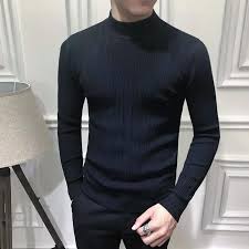 Black Full Sleeves Turtle Neck